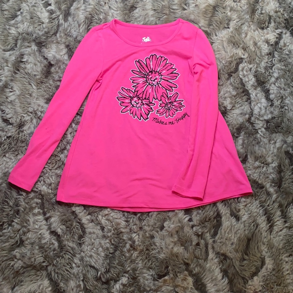 Girls pink Justice shirt